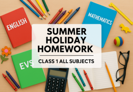 Little Learners’ Holiday Homework – Class 1
