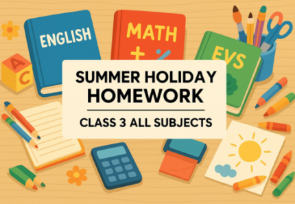 Little Learners’ Holiday Homework – Class 3