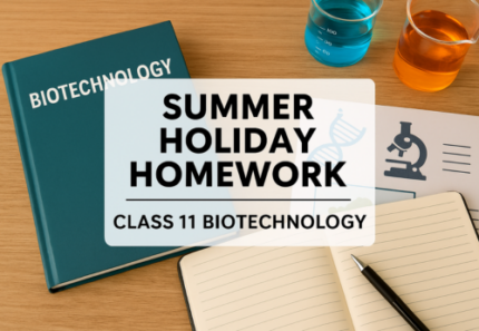 Holiday Homework – Class 11 Biotechnology