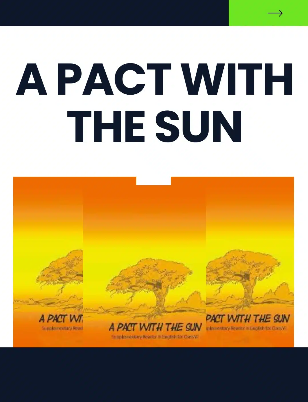 A Pact With The Sun
