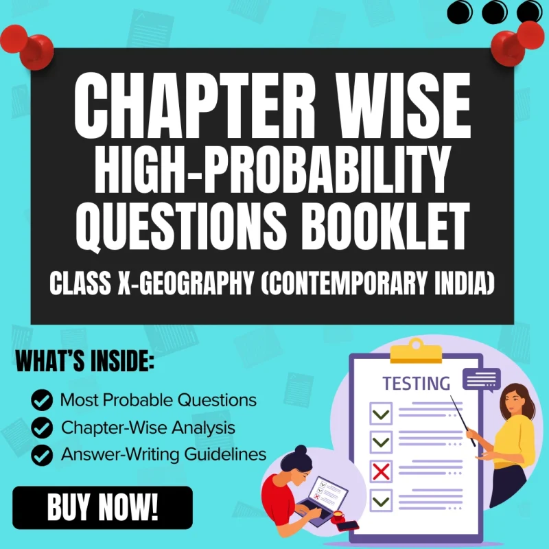 Most Probable Questions Booklet – Class 10 Geography Chapter 4: Agriculture