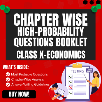 Most Probable Questions Booklet – Class 10 Economics Chapter 3: Money and Credit